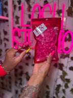 Dark Pink Glue Rings